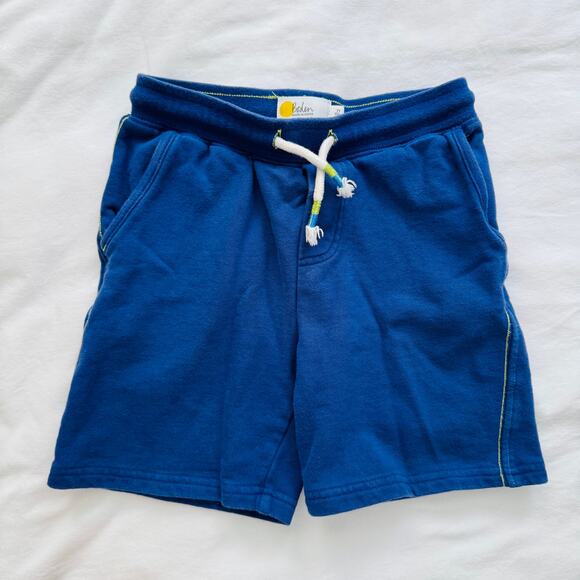 Boden Dark Blue Cotton Sweat Shorts Pull On Elastic Tie Waist Size 7Y - Picture 1 of 4